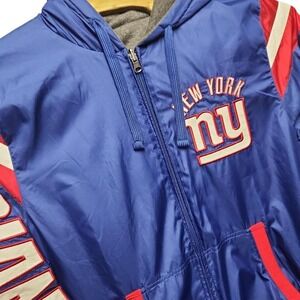 New York Giants NFL zip up Reversible Jacket Hoodie Medium #NFL #Giants